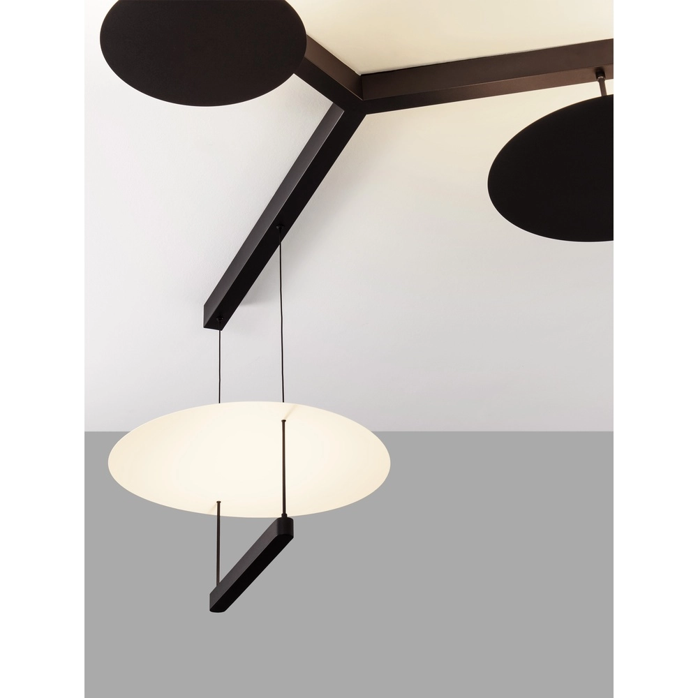 Hanglamp Diona zwart met wit Lyora 5212017451507