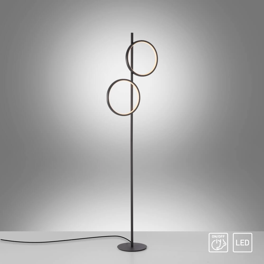 Vloerlamp Mini Ritus zwart Just Light 4043689000233