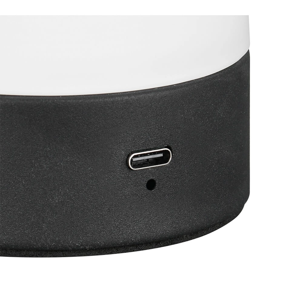 Tafellamp Dooley oplaadbaar met wit glas Trio 4017807643121