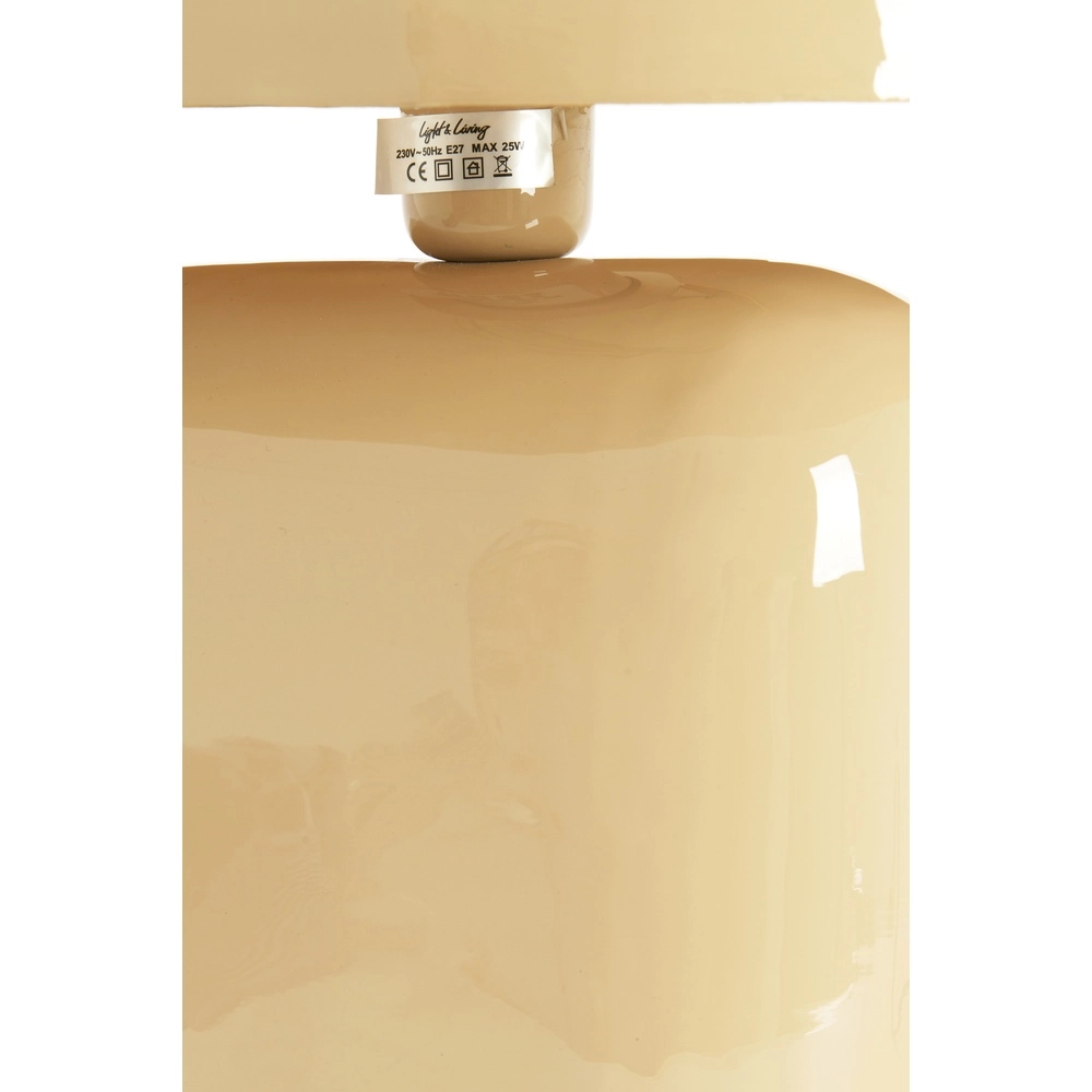 Schemerlamp Todd ovaal - glans zand Light & Living 8717807818937