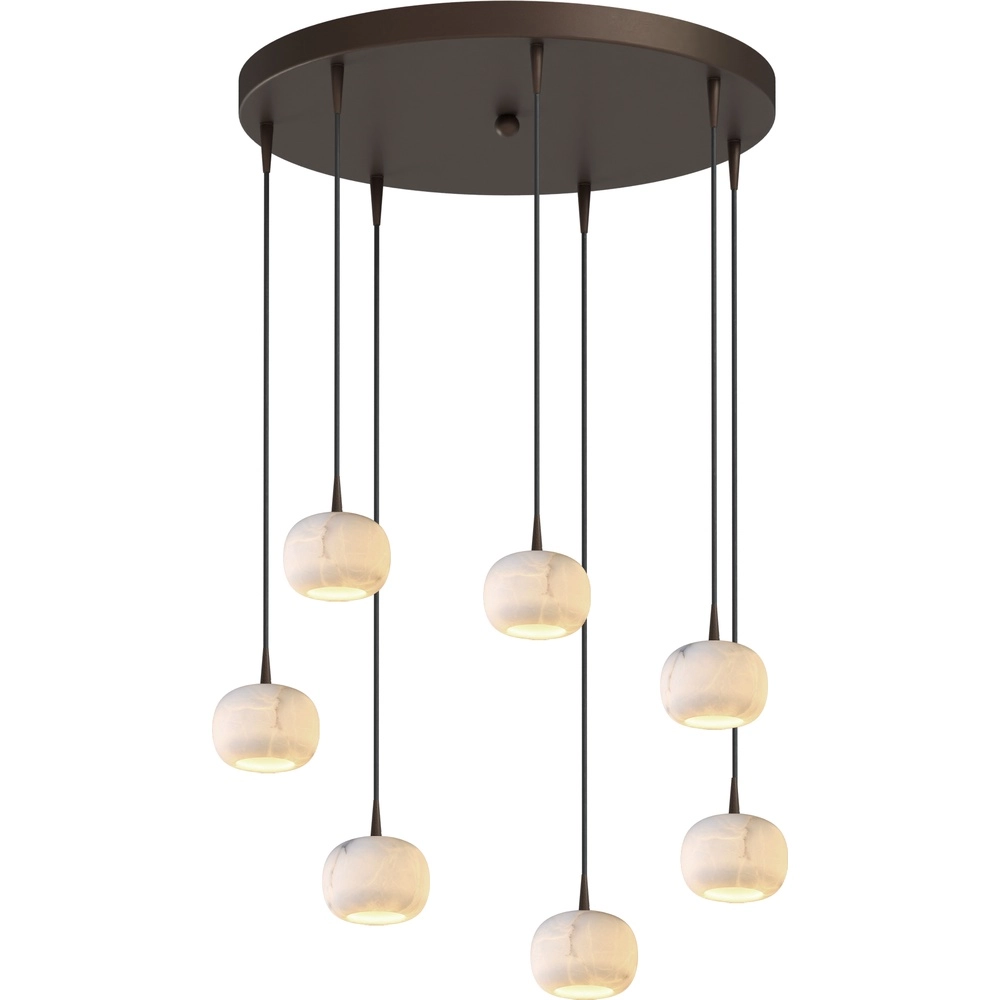 Design hanglamp Alta 7-lichts cacao