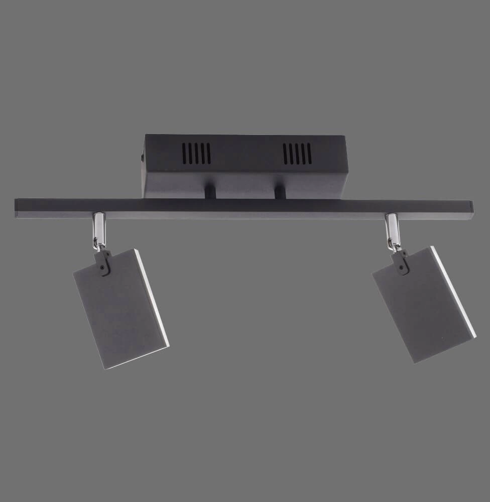 Plafondlamp Pure Mira 2-lichts zwart Paul Neuhaus 4012248359433