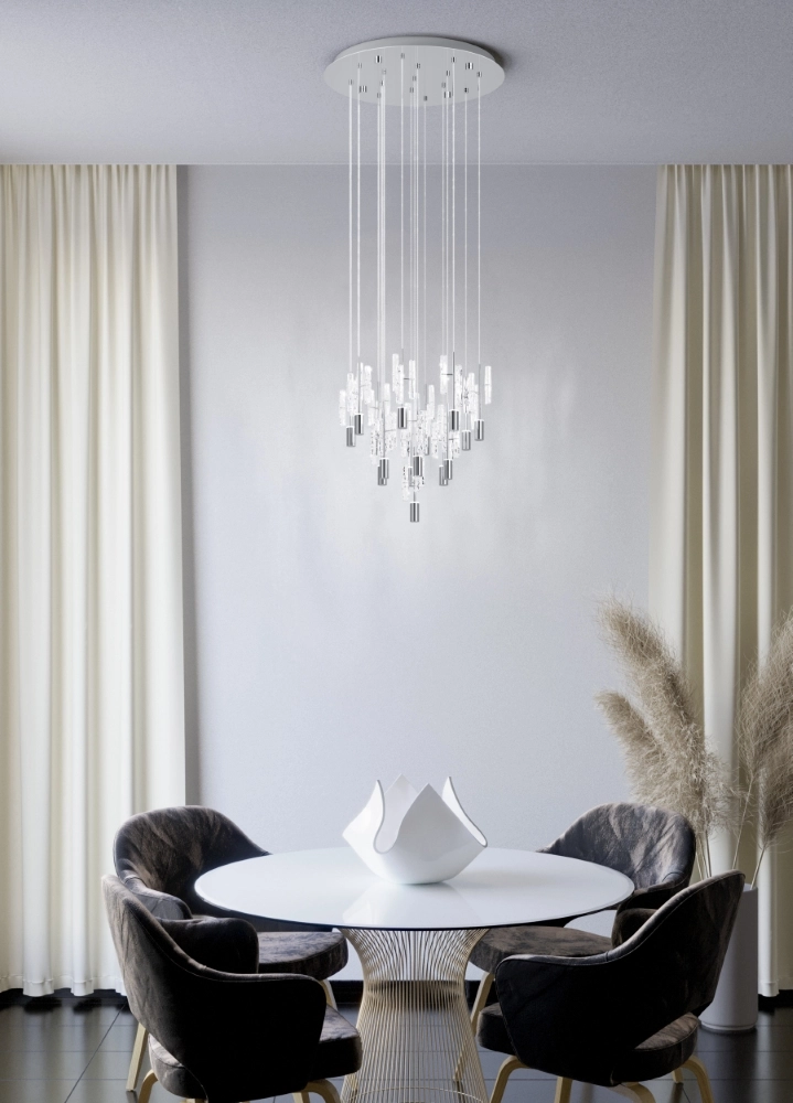 Unieke hanglamp Orihuela chroom 3-staps CCT Stars of Light 9008606360093