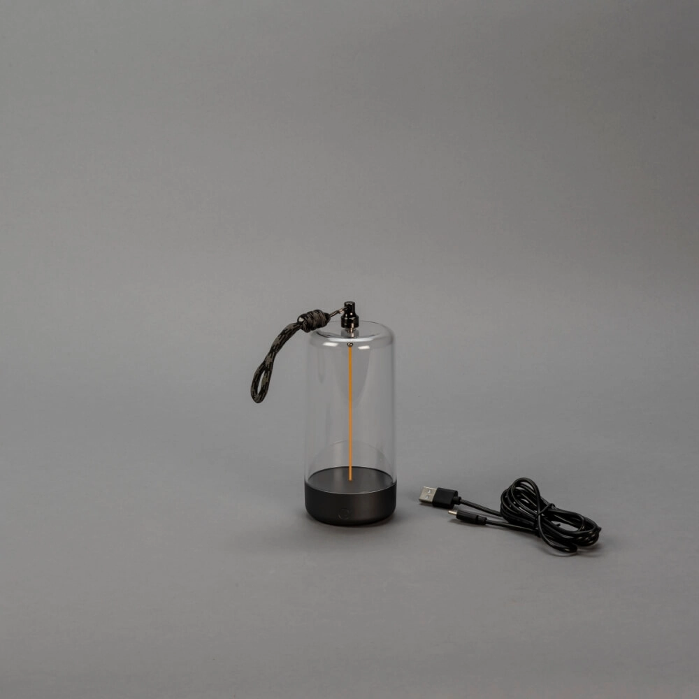 Oplaadbare lamp Edison XS antraciet KonstSmide 7318307849370