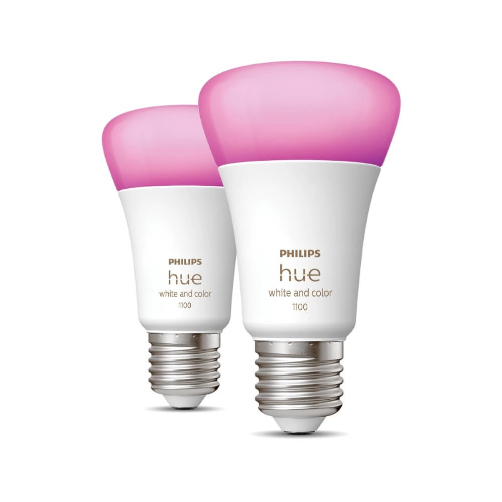 Hue - E27 - 11W - White and Color set van 2 Philips 8719514291317
