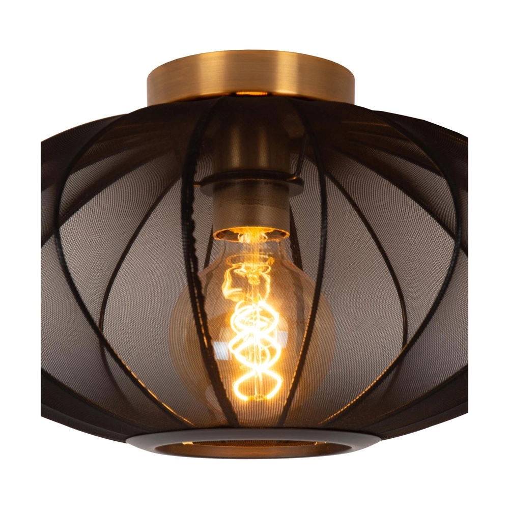Plafondlamp Corina zwart Ø 40cm Lucide 5411212031983