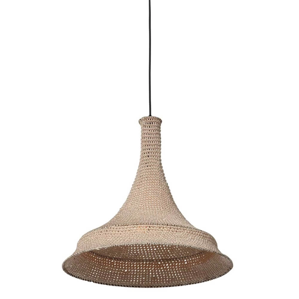 Ø 60cm hanglamp Marrakesch van bruin touw