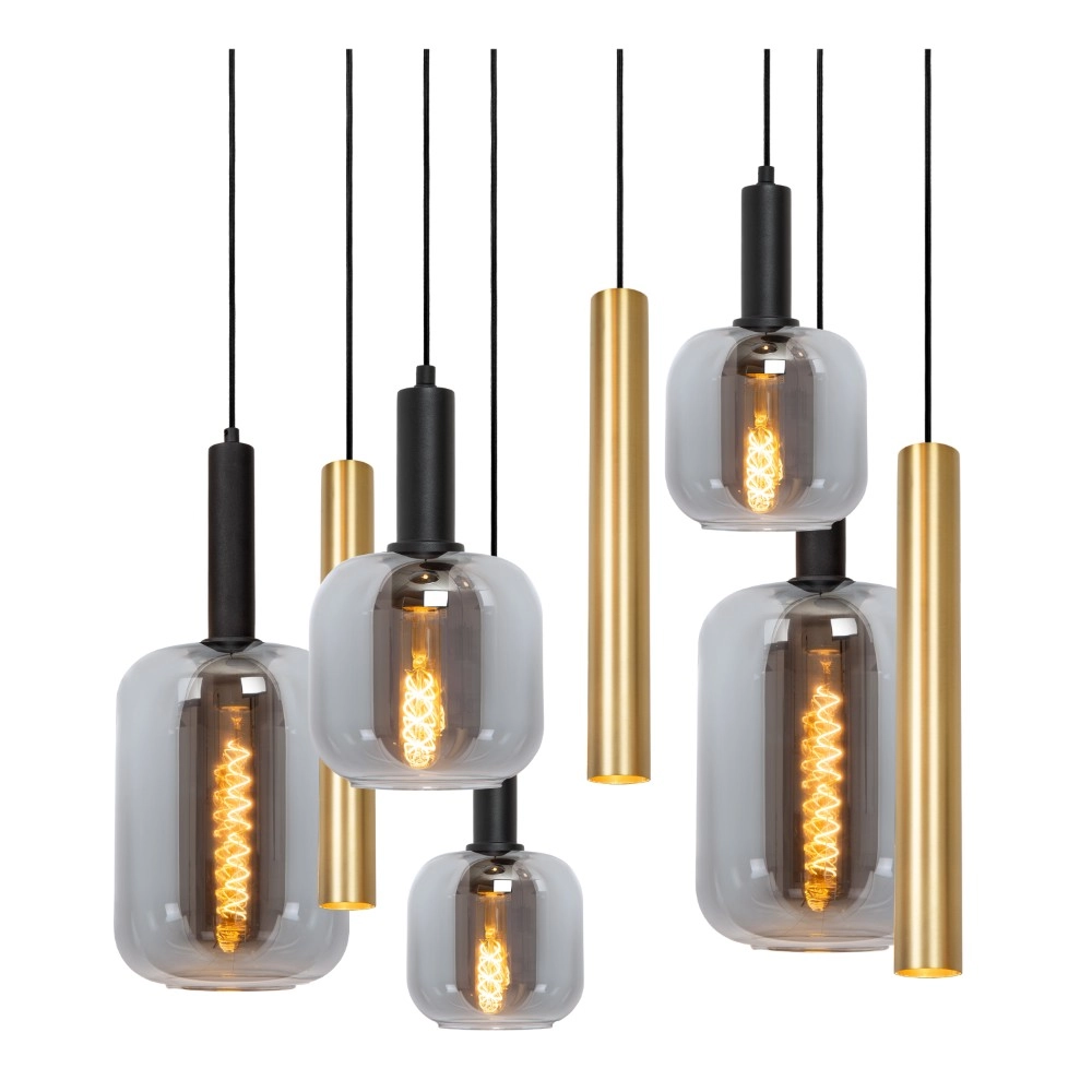 Hanglamp Joanet 6-lichts goud Lucide 5411212452931