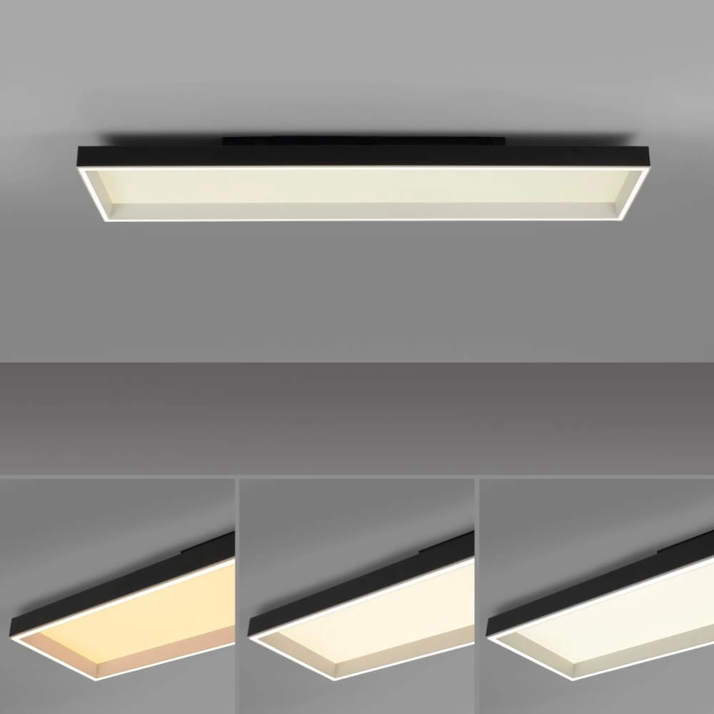 Zwarte plafondlamp Q-Magong rechthoekig Paul Neuhaus 4012248384626