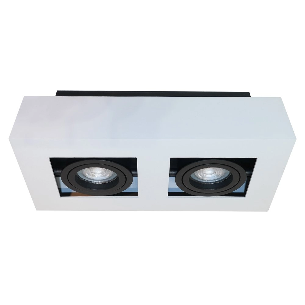 Dubbele opbouwspot Bosco Wit Artdelight 8719831736416