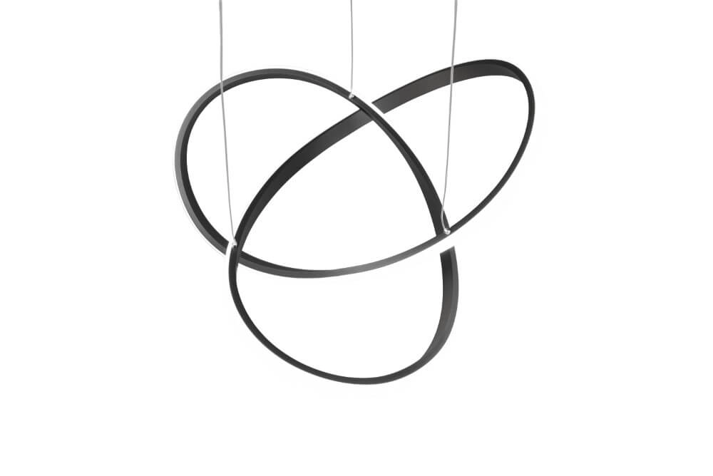 Led hanglamp Course zwart Trio 4017807521542