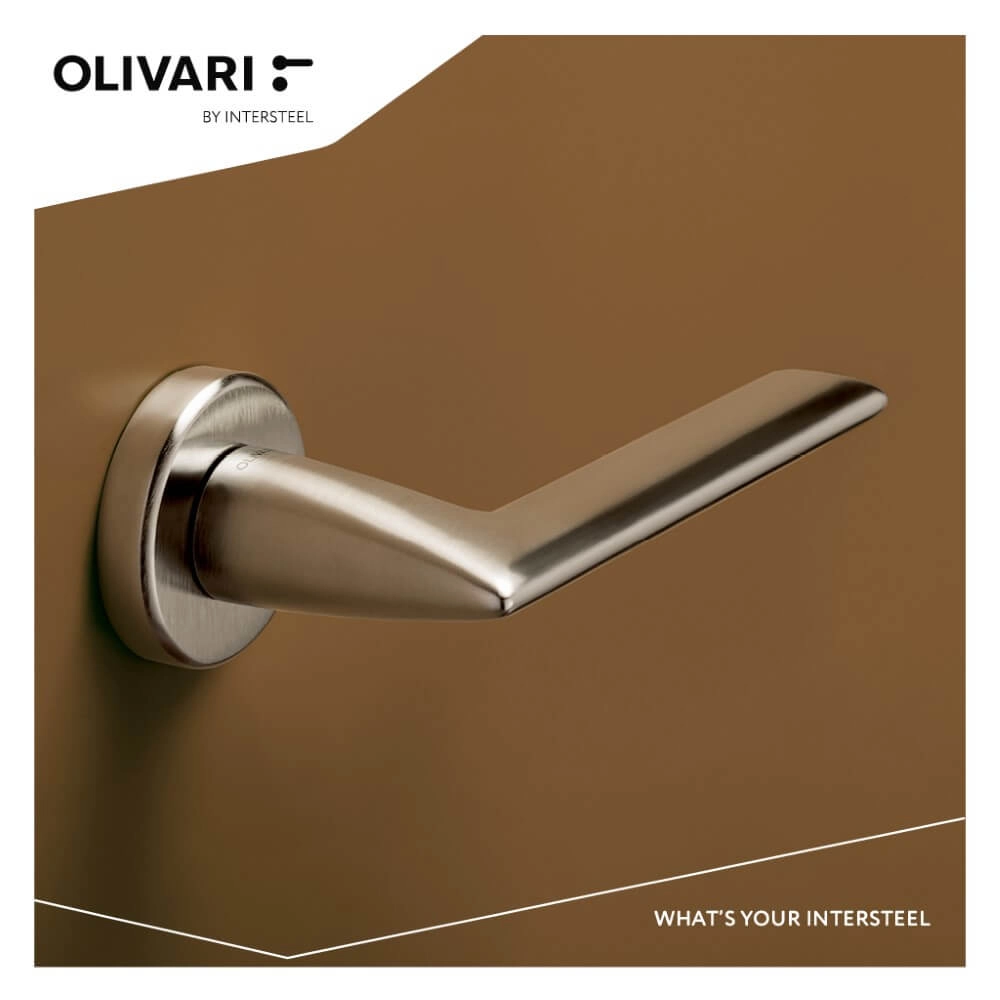 Design deurklink Tecno mat chroom Olivari 8714186478219