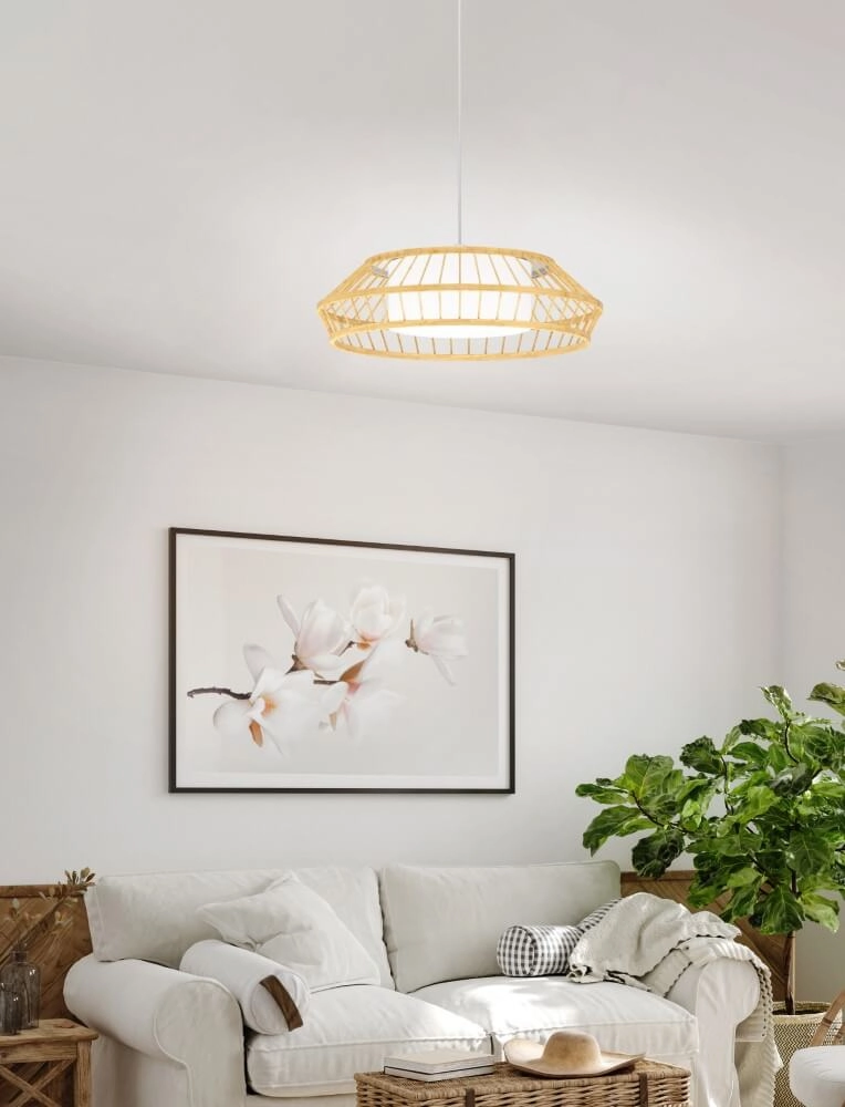 Hanglamp Yuku-Z hout Ø 46cm Eglo 9008606274055