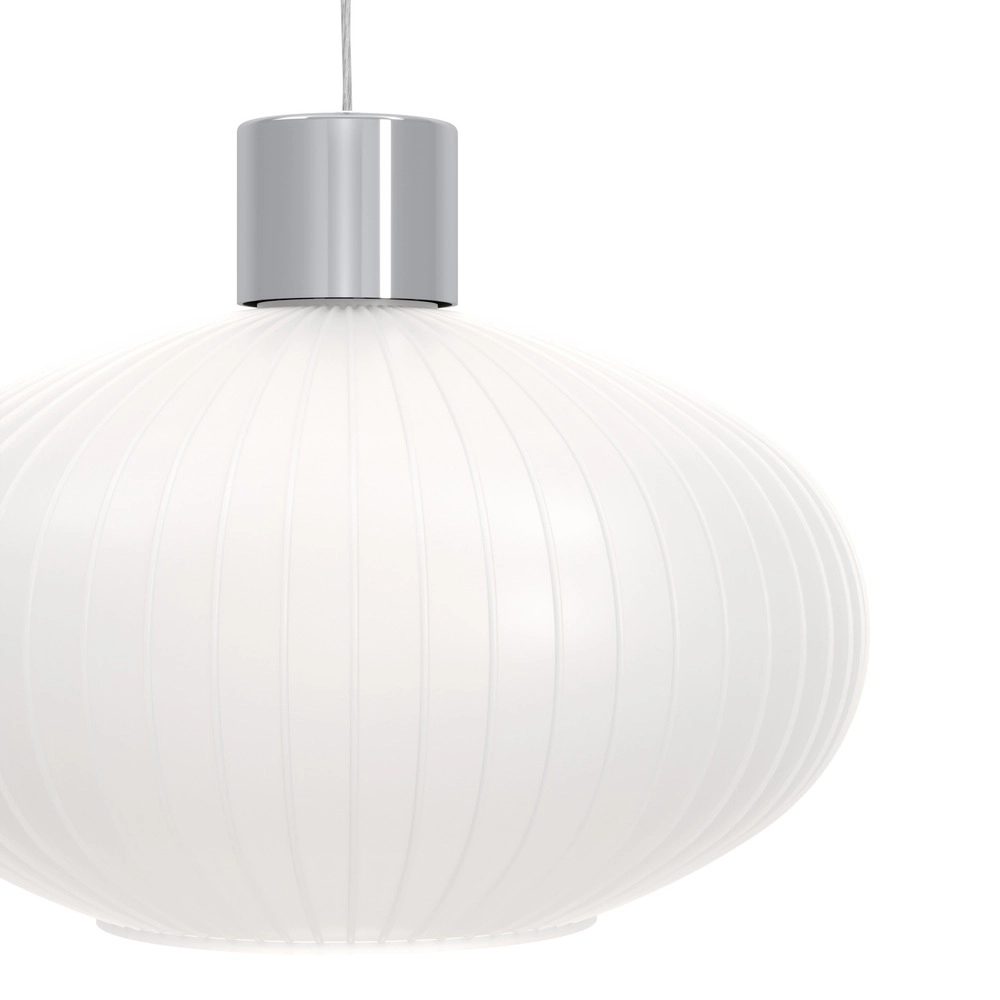 Design hanglamp Dasmina chroom met wit 3-lichts Eglo 9008606406371