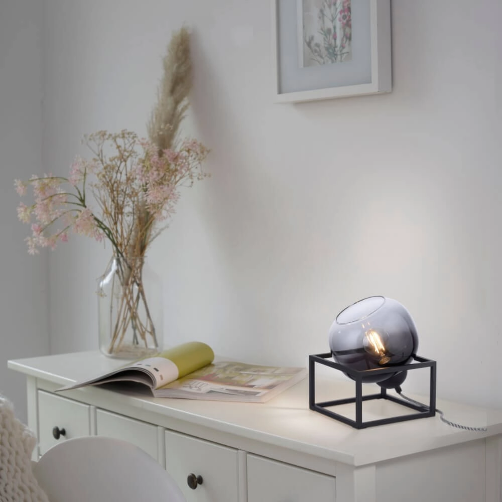 Zwarte tafellamp Zea Just Light 4043689993771