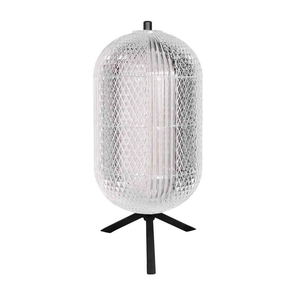 Tafellamp Geripu zwart met helder glas