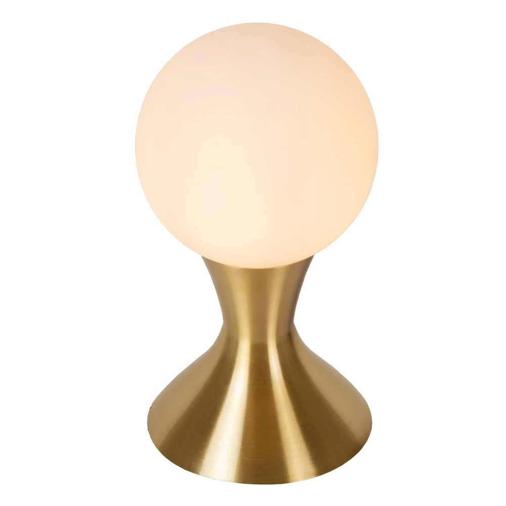 Gouden tafellamp Moya met opaal Lucide 5411212251046