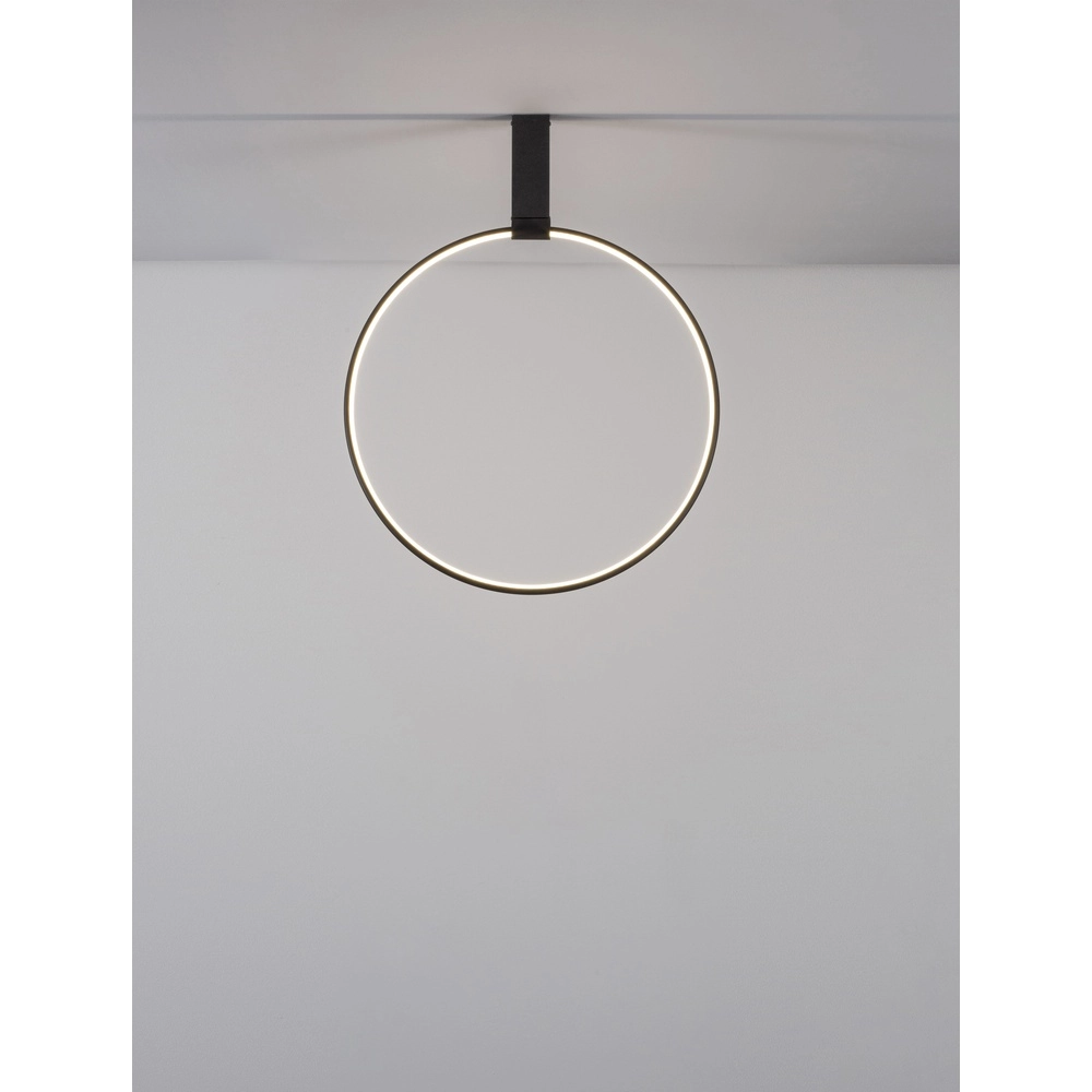 Design plafondlamp Garve zwart Ø 60cm Lyora 5212017431813