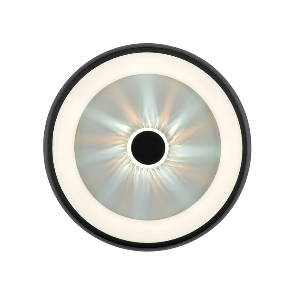 Ronde plafondlamp Vertigo zwart Ø 46,5cm Just Light 4043689994723
