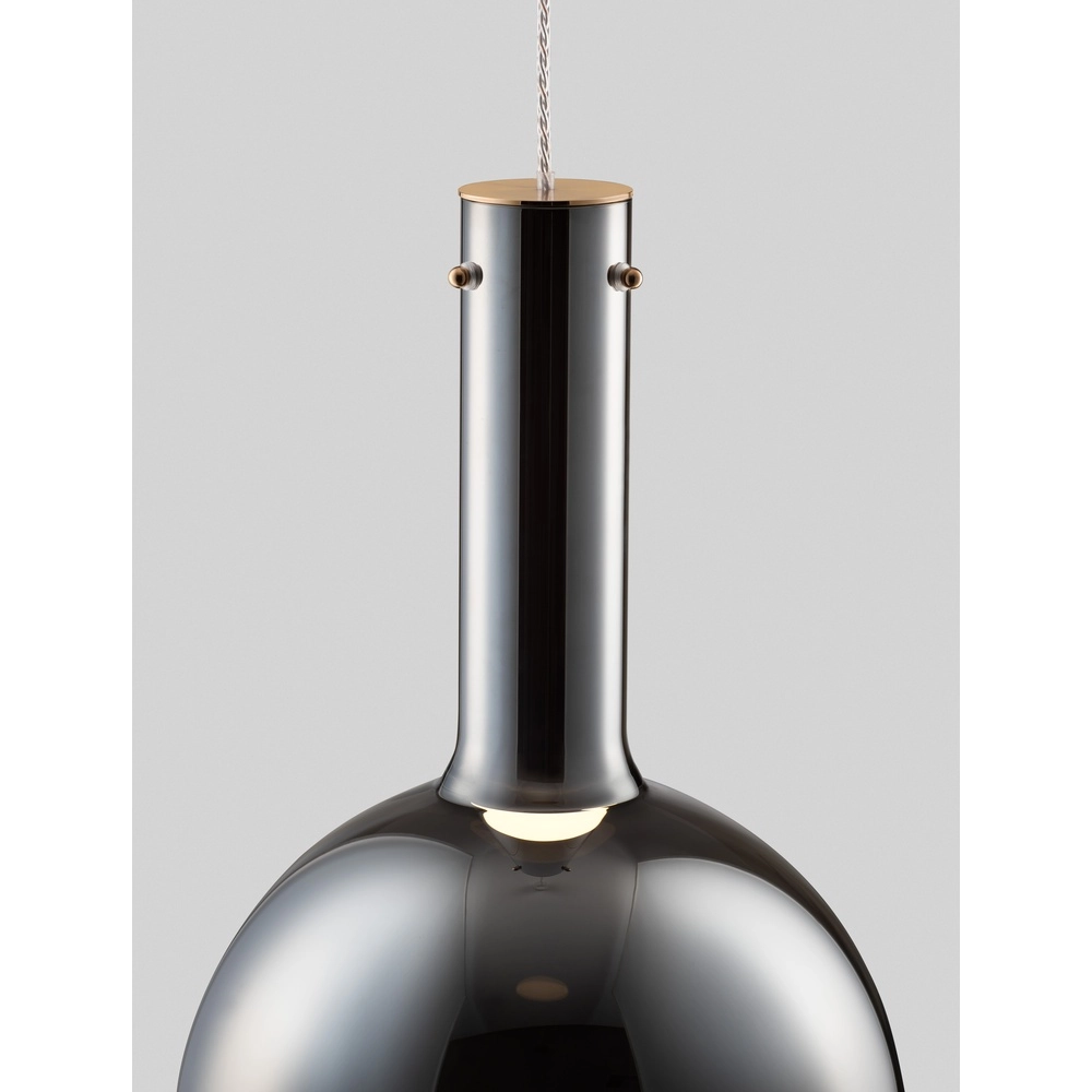 Hanglamp Nostos smoke glas Ø 30cm Lyora 5212017484185