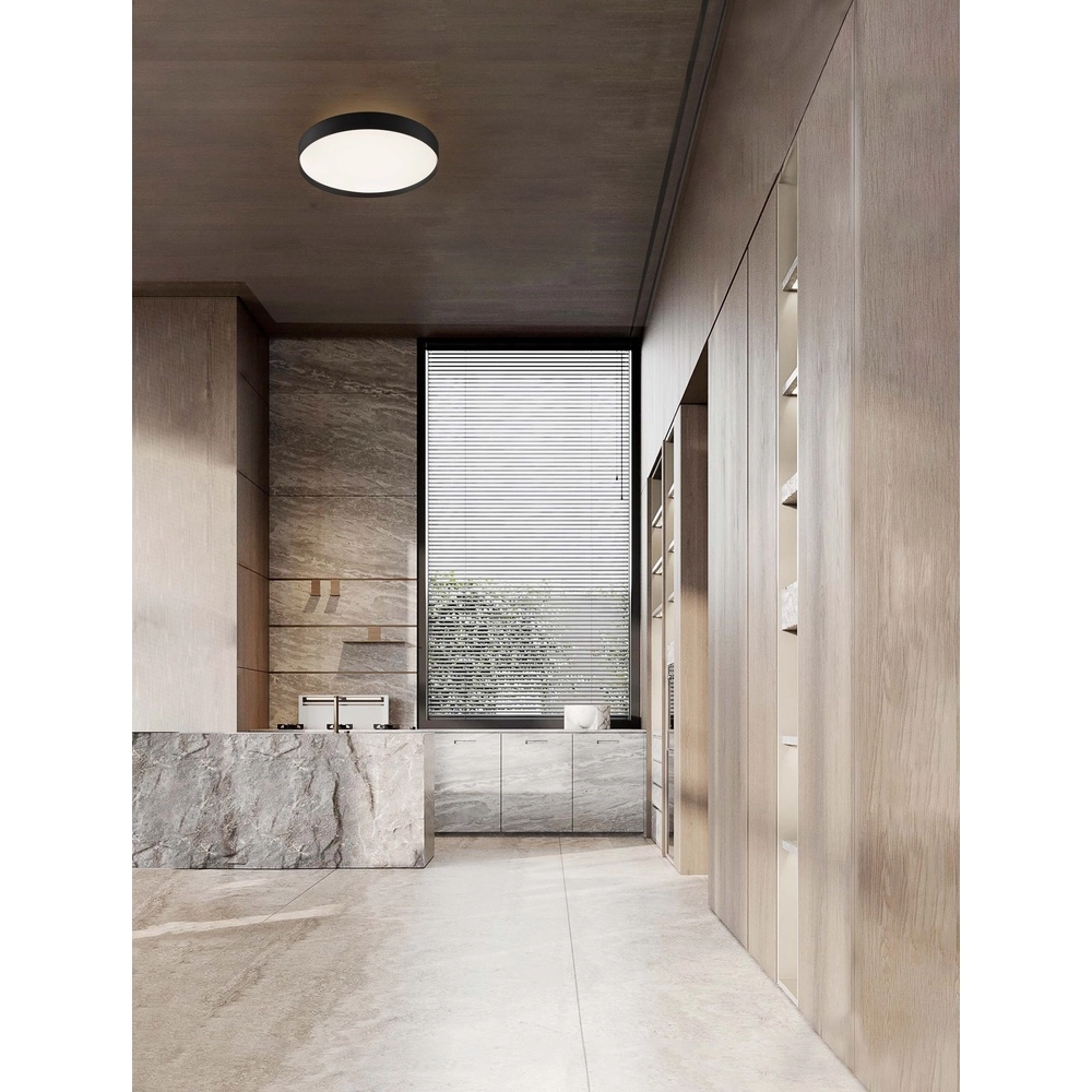 Plafonniere Roi zwart Ø 40cm Lyora 5212017448934