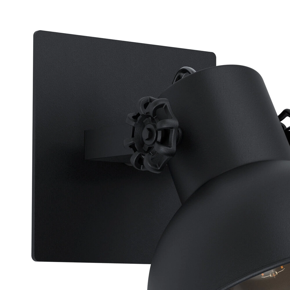 Zwarte wandspot Barnstaple Eglo 9002759434311