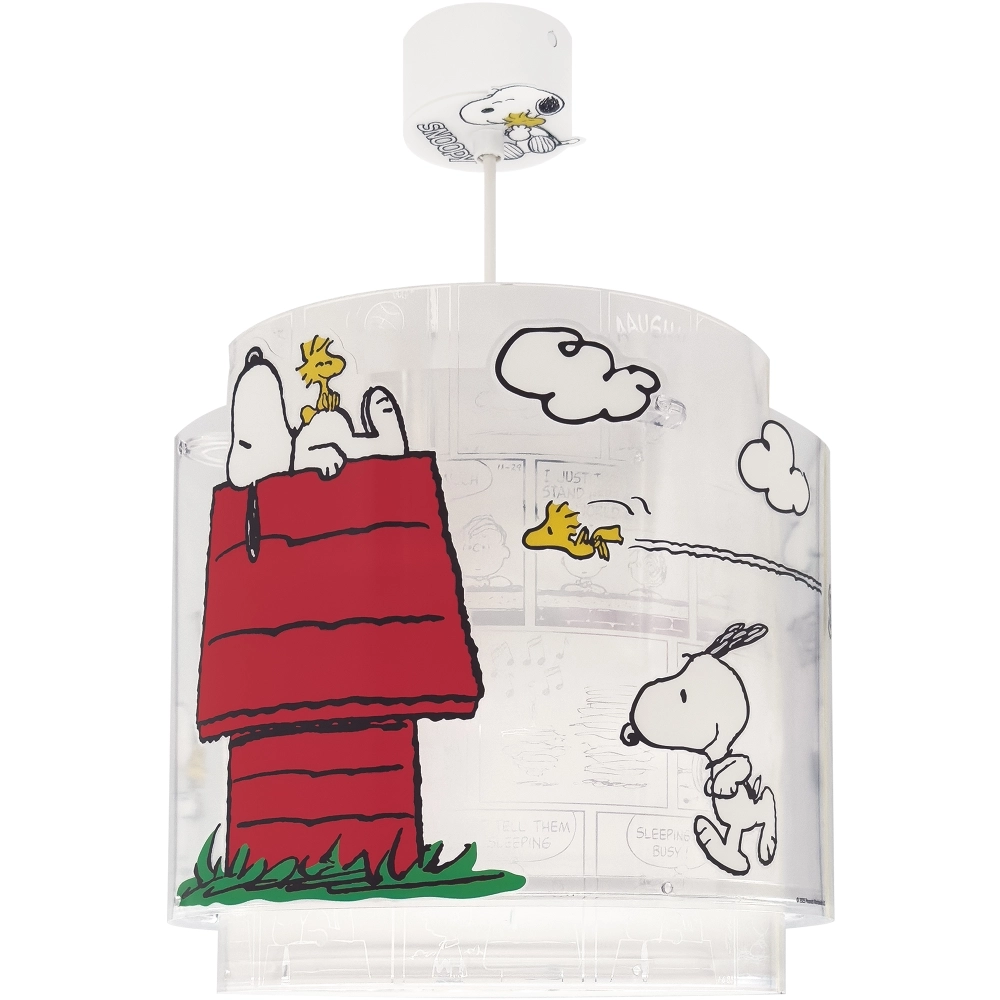 Hanglamp Snoopy wit met rood Dalber 8420406763026