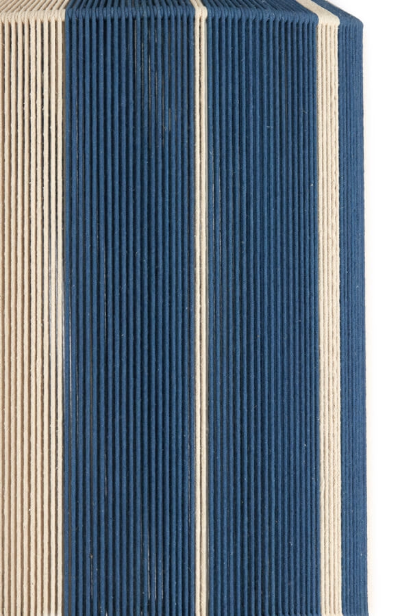 Hanglamp Kozana blauw met crème Ø 30cm Light & Living 8717807716790
