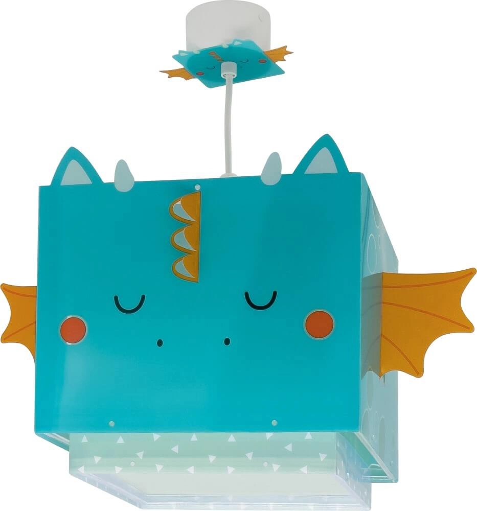 Design hanglamp Little Dragon blauw met wit Design hanglamp Little Dragon blauw met wit
