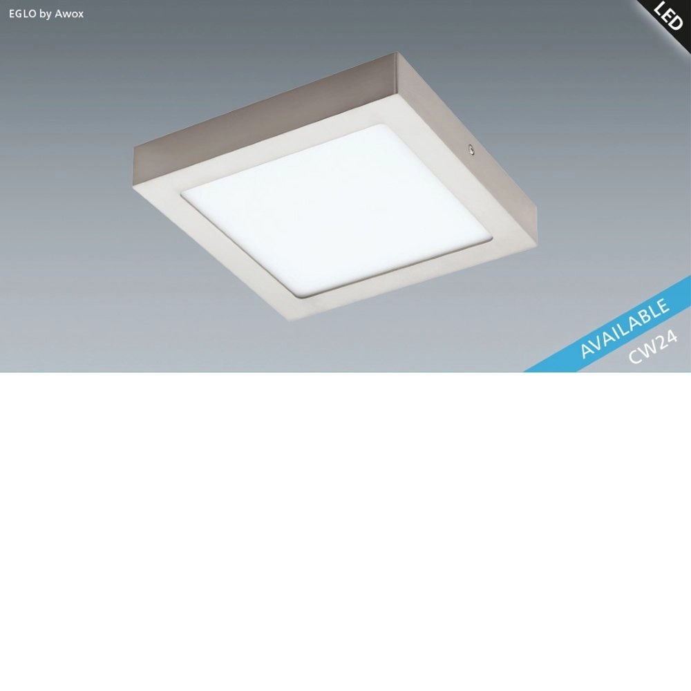 Opbouwlamp Fueva-C Square 22,5cm nikkel mat Eglo 9002759966799