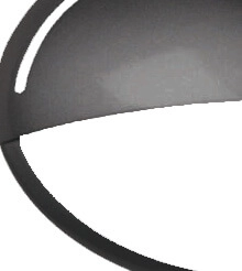 Moderne wandlamp Jack Oval 1-vaks zwart Franssen 8010789040212