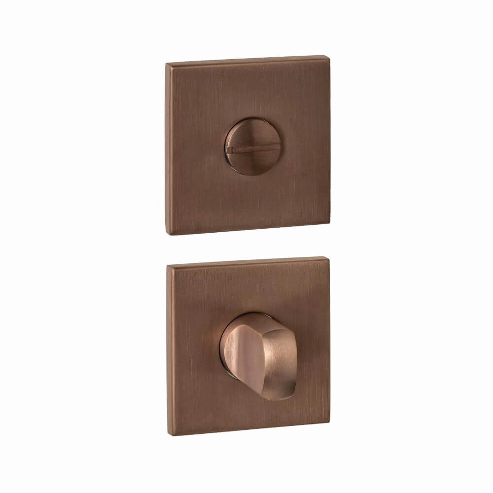 WC-sluiting Tira vierkant brons 53x53mm