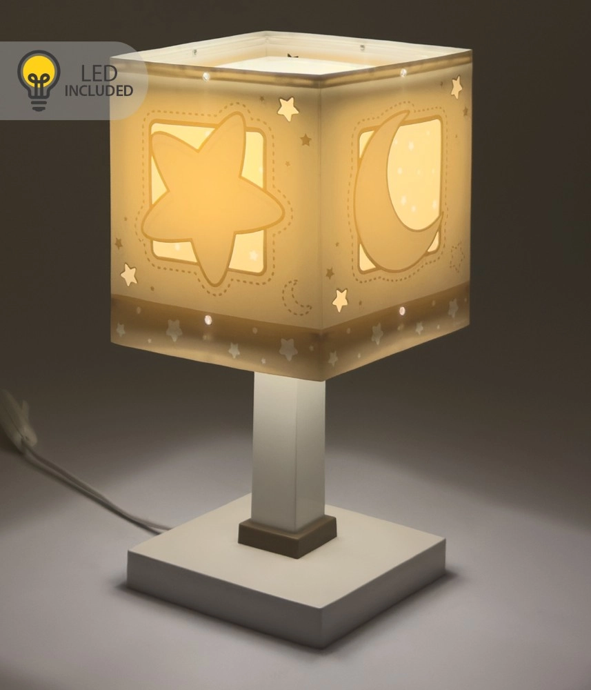 Tafellampje Moonlight wit glow in the dark Dalber 8420406002415