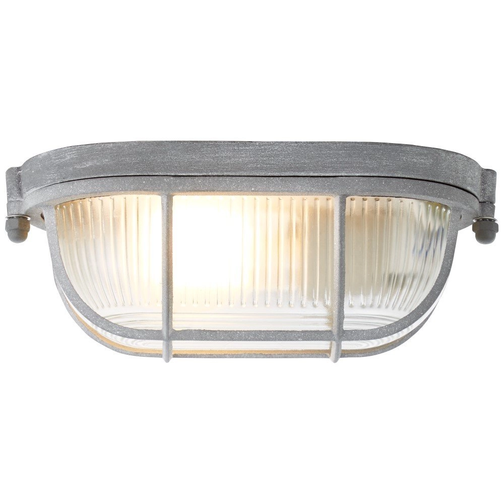 Landelijke plafondlamp Bobbi 21cm betongrijs Brilliant 4004353248726