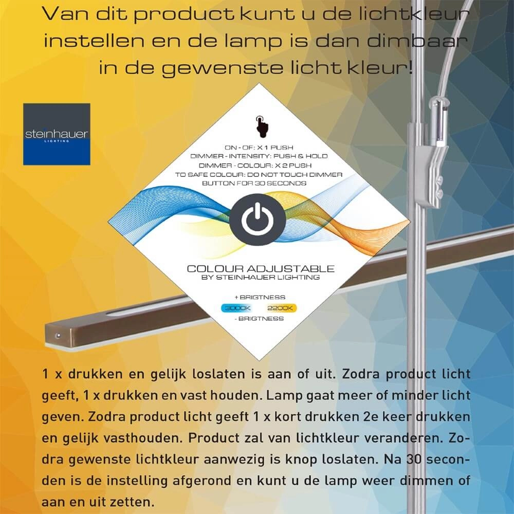 Antieke bureaulamp Zenith Led - 2200-4000K Steinhauer 8712746116984