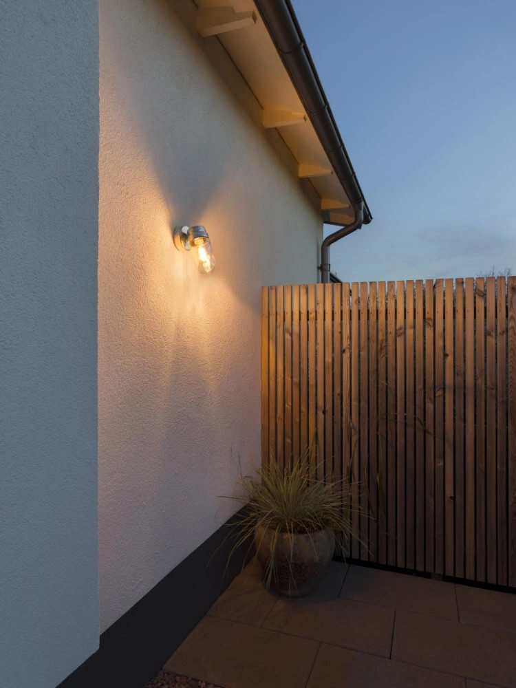 Landelijke buitenlamp Vega geborsteld metaal KonstSmide 7318304293206