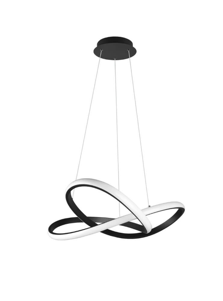 Led hanglamp Course zwart Trio 4017807521542