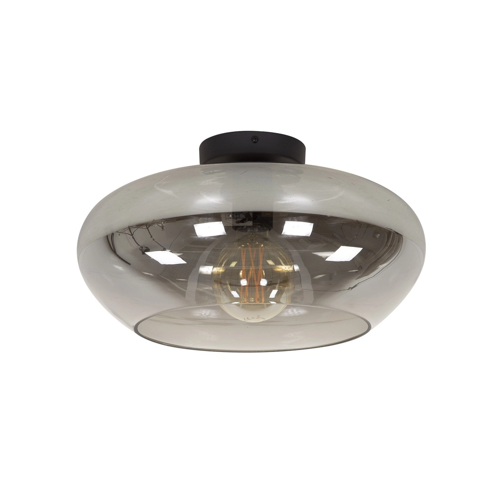 Glazen plafondlamp Elevate Ø 40cm - smoke glas Lyora 8716803512078