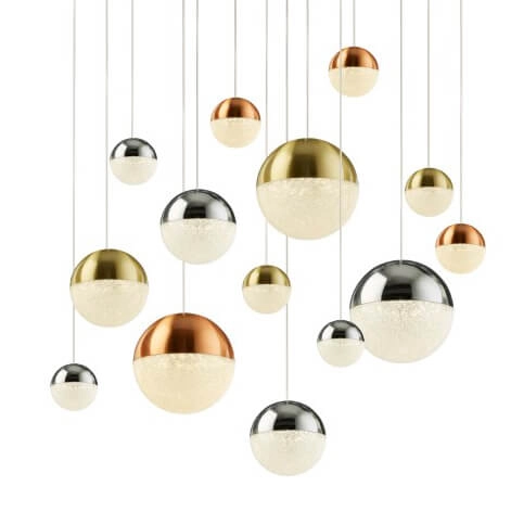 Grote hanglamp Planets 70cm - 14-lichts Searchlight 5053423159881