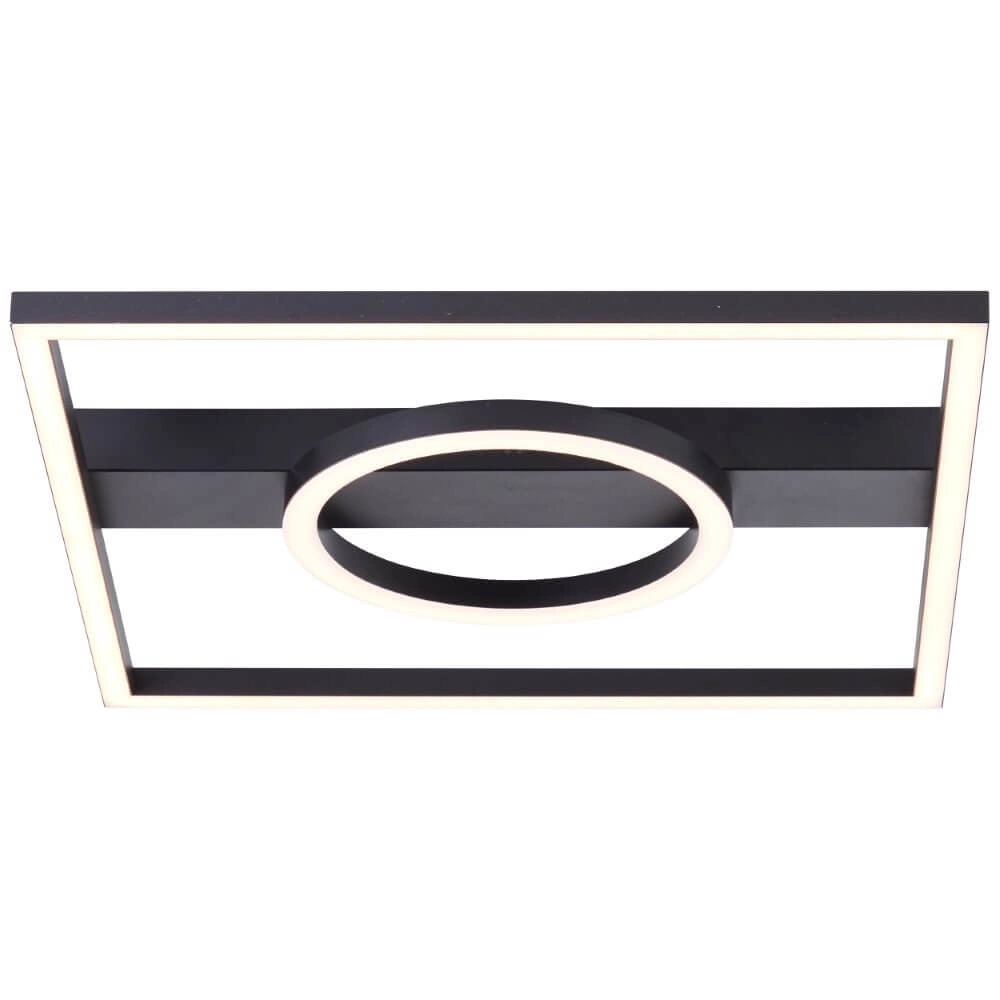 Plafondlamp Maureen 40 x 40cm zwart