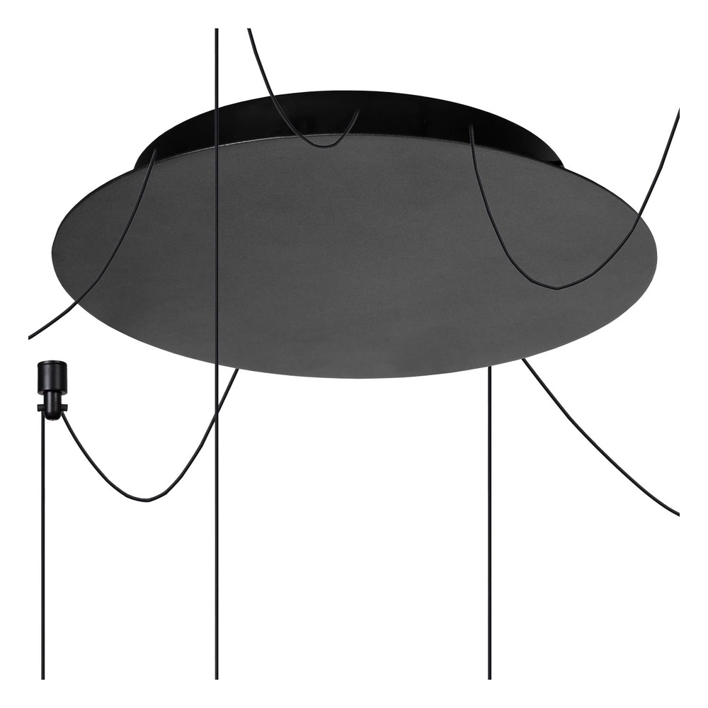 6-lichts hanglamp Lorenz design zwart Lucide 5411212740700