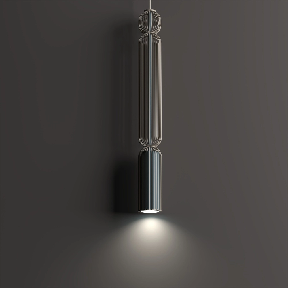 Hanglamp Singles 65cm umbra grijs en zand bruin Lyora 5903139121941