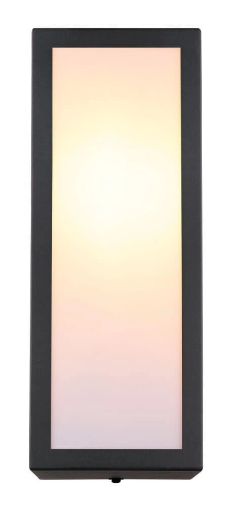 Zwarte wandlamp Gundula melk glas Globo 9007371440801