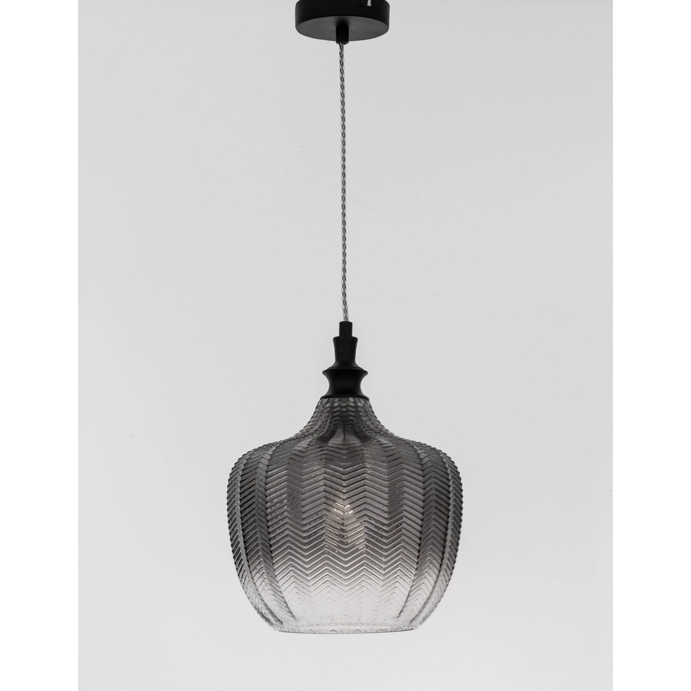 Hanglamp Loni smoke glas
