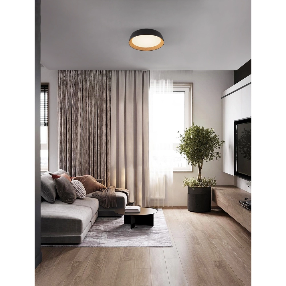 Plafondlamp Sigi  Ø 45cm zwart Lyora 5212017448644