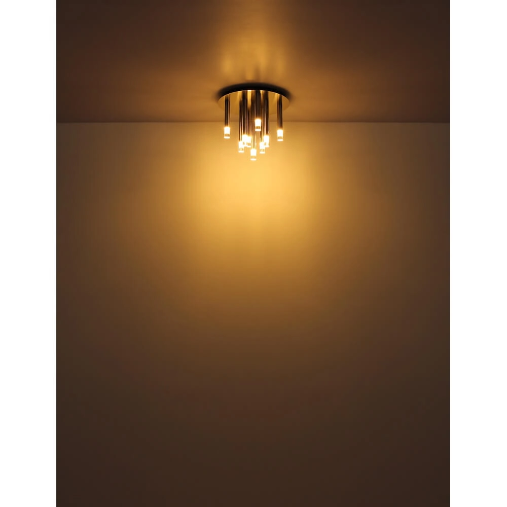 Design hanglamp Ryan 9-lichts nikkel Globo 9007371478057