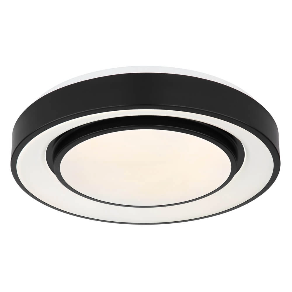 Plafonniere Sully zwart Ø 38cm