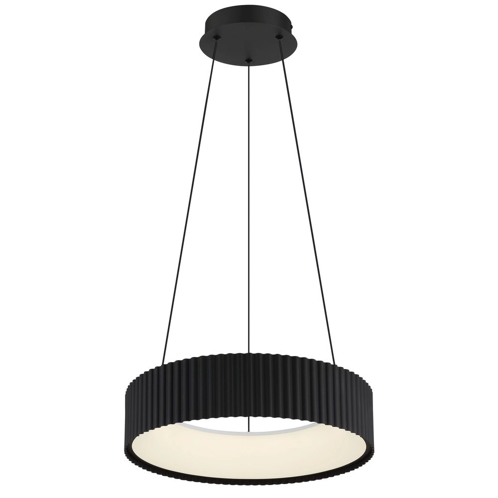Design hanglamp Kemp zwart Ø 46cm Globo 9007371569274