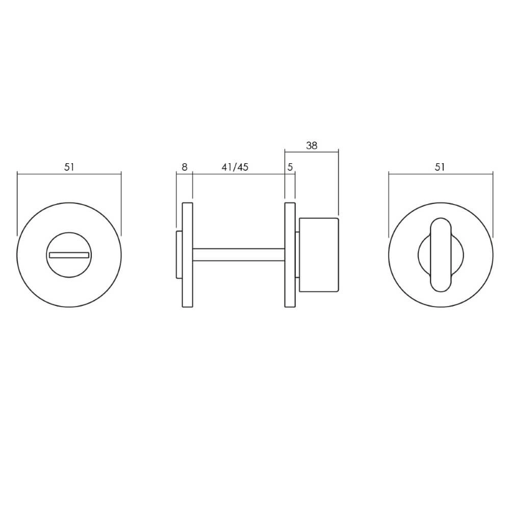WC-sluiting rond Tira nikkel Olivari 8714186482094
