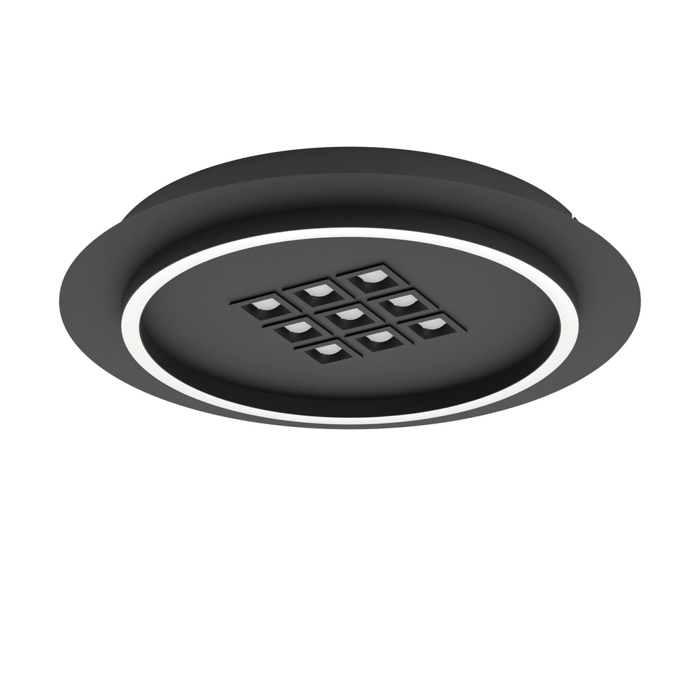 Moderne led plafondlamp Balazote Ø 38cm - zwart